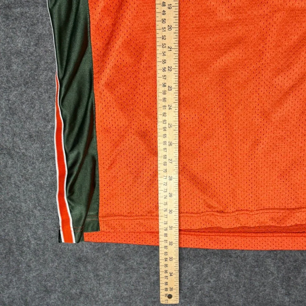 Nike University of Miami Hurricanes Football Jersey Orange Green #11 Mens XL